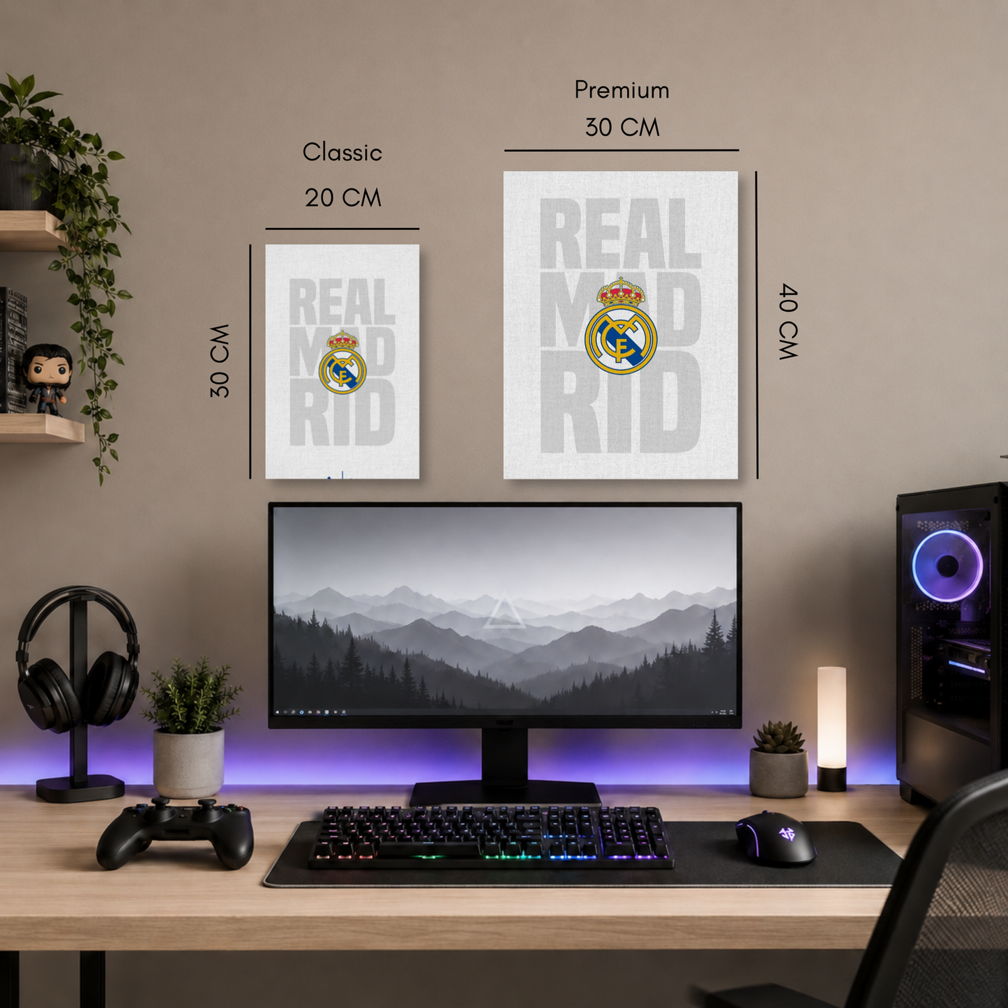 Poster Metalizado Real Madrid FC Diseño 2