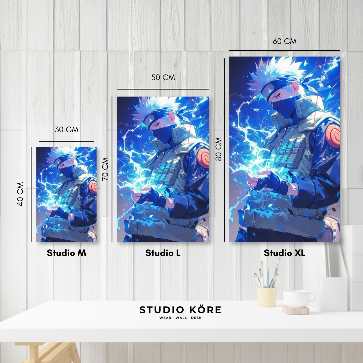 Cuadro decorativo vinilo adhesivo Naruto diseño 3