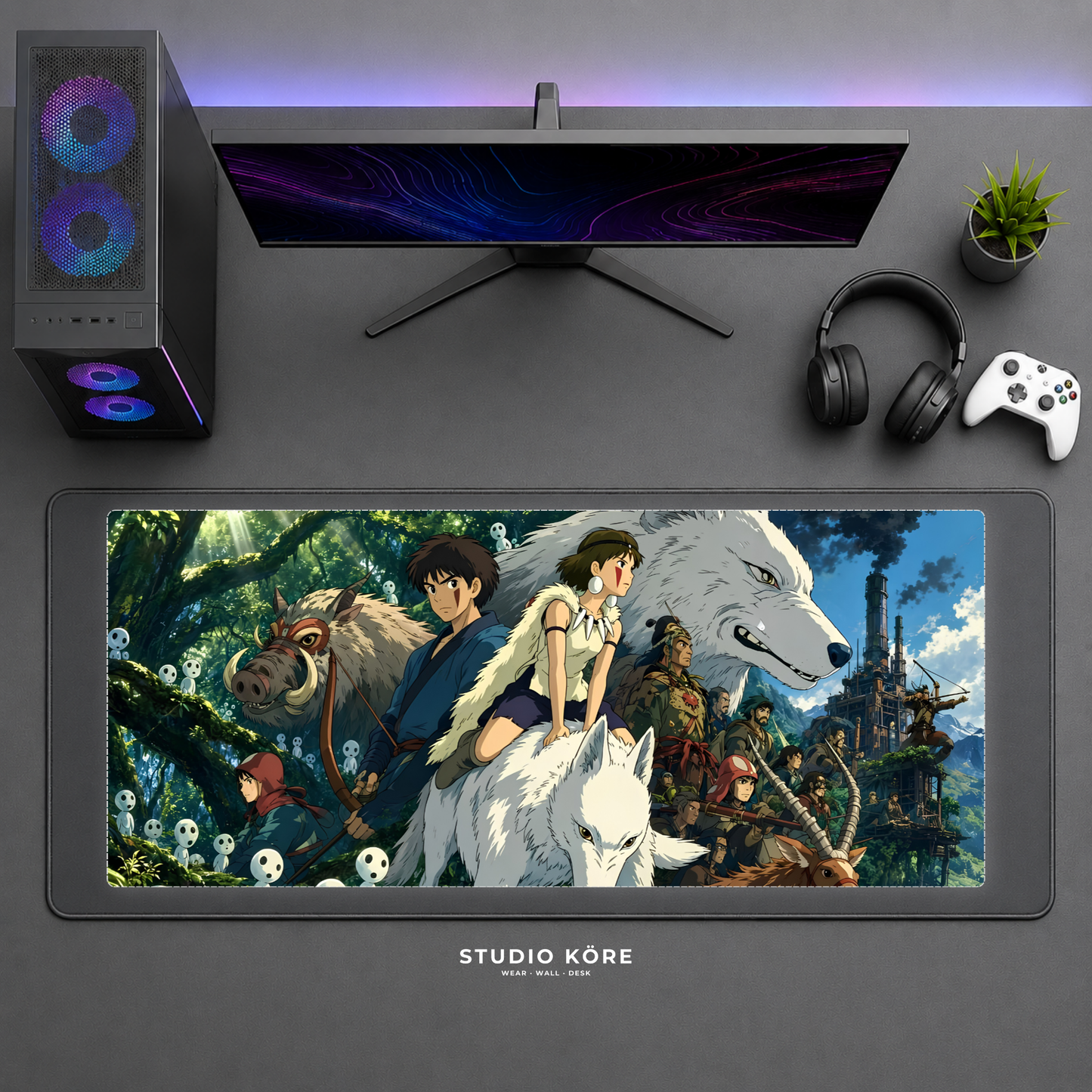 Mousepad Gamer XL Studio Ghibli Diseño 3