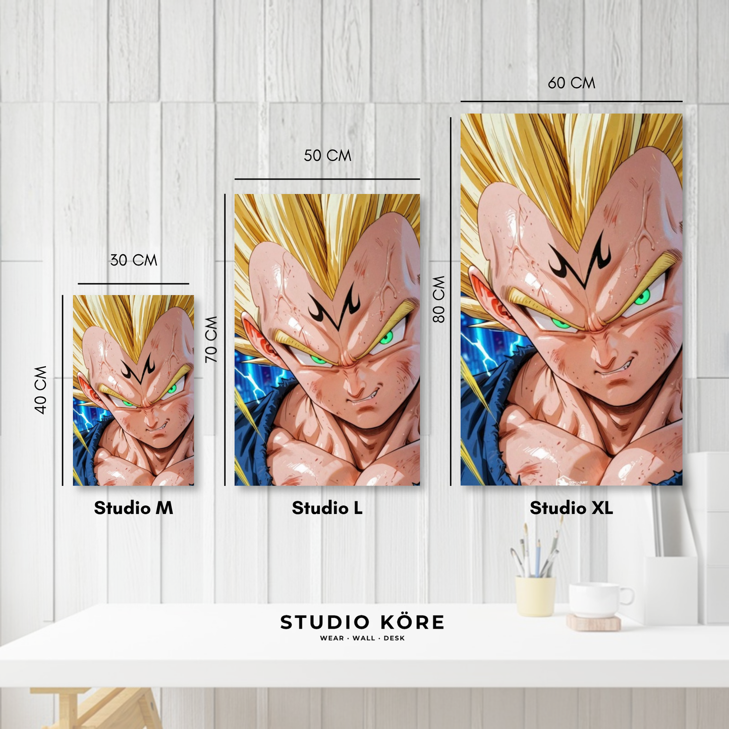 Cuadro decorativo vinilo adhesivo Dragon Ball diseño 4