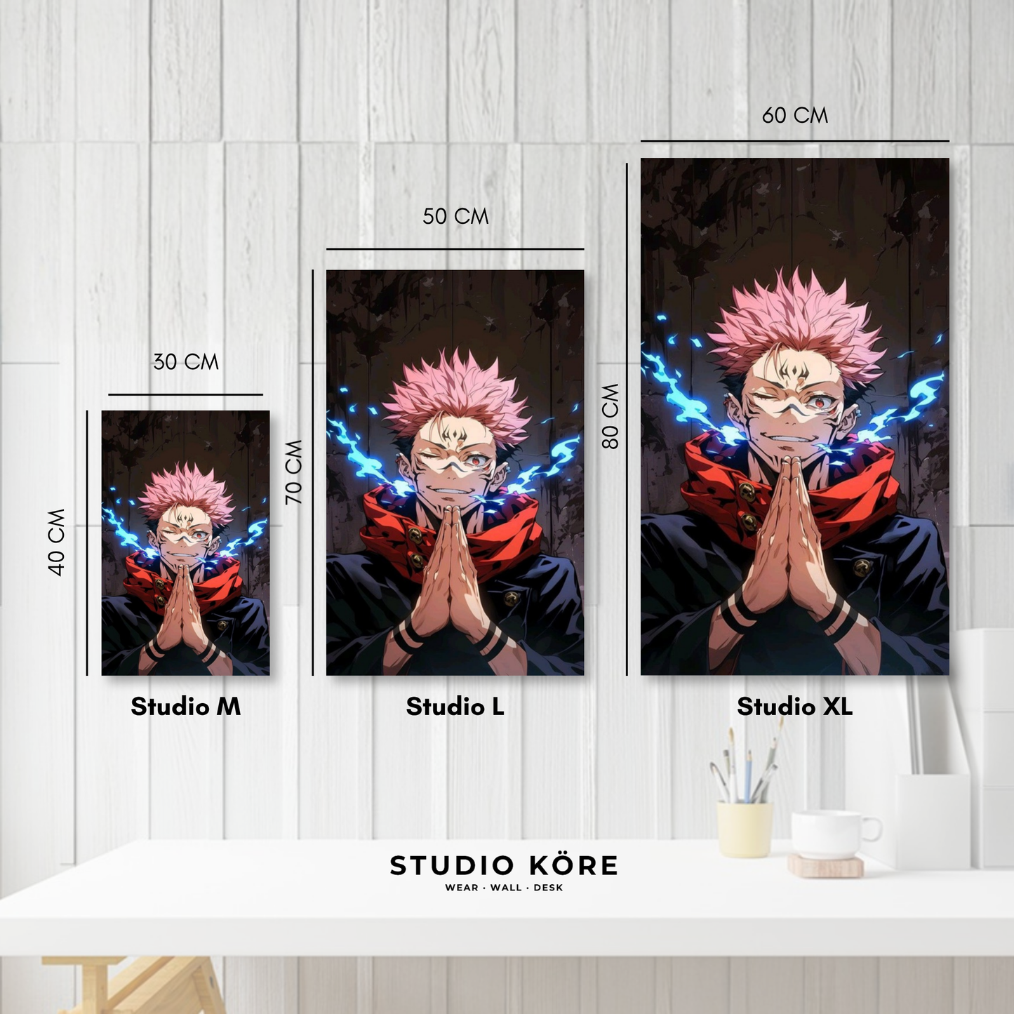 Cuadro decorativo vinilo adhesivo Jujutsu Kaisen diseño 6