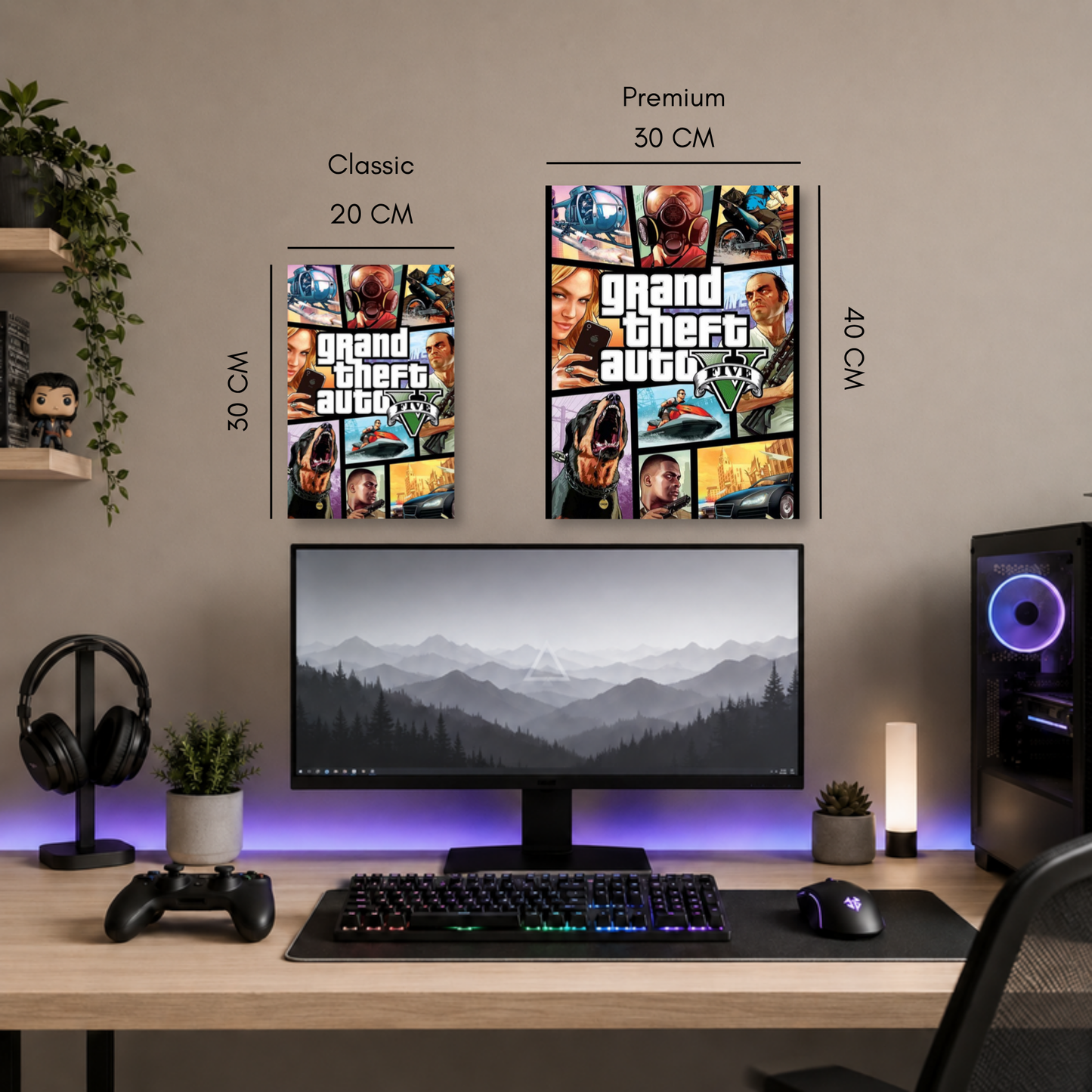 Poster Metalizado GTA Diseño 6