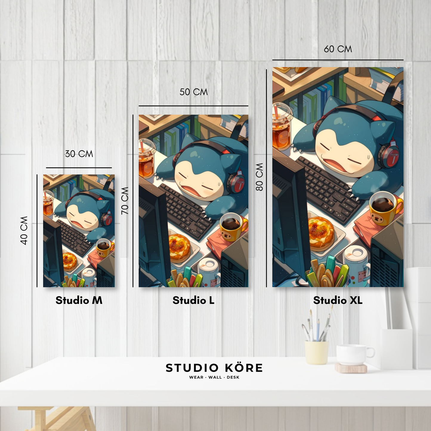 Cuadro decorativo vinilo adhesivo Pokémon diseño 12