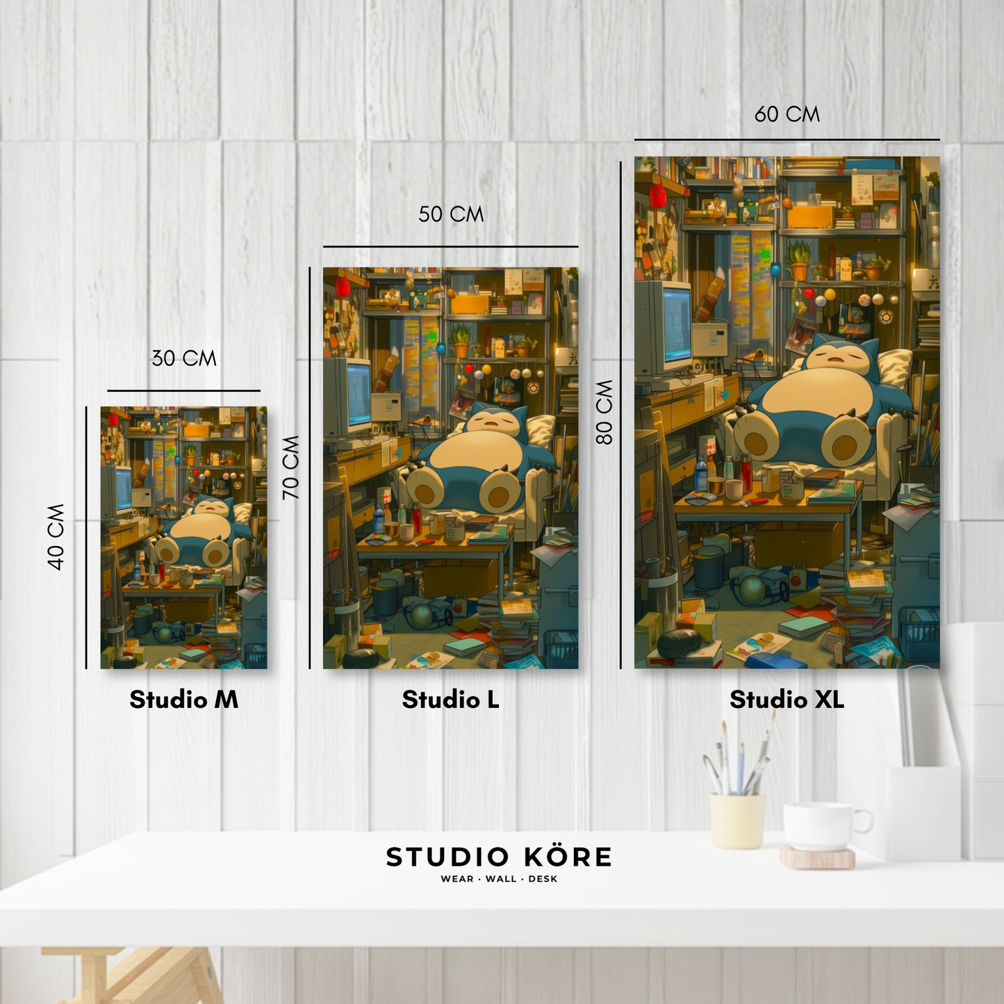 Cuadro decorativo vinilo adhesivo Pokémon diseño 14
