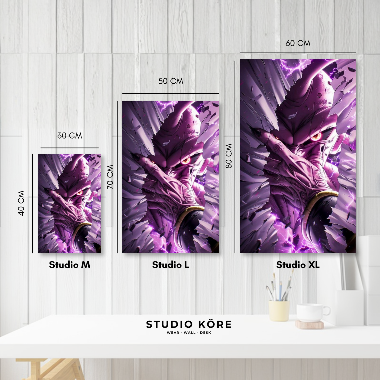 Cuadro decorativo vinilo adhesivo Dragon Ball diseño 14