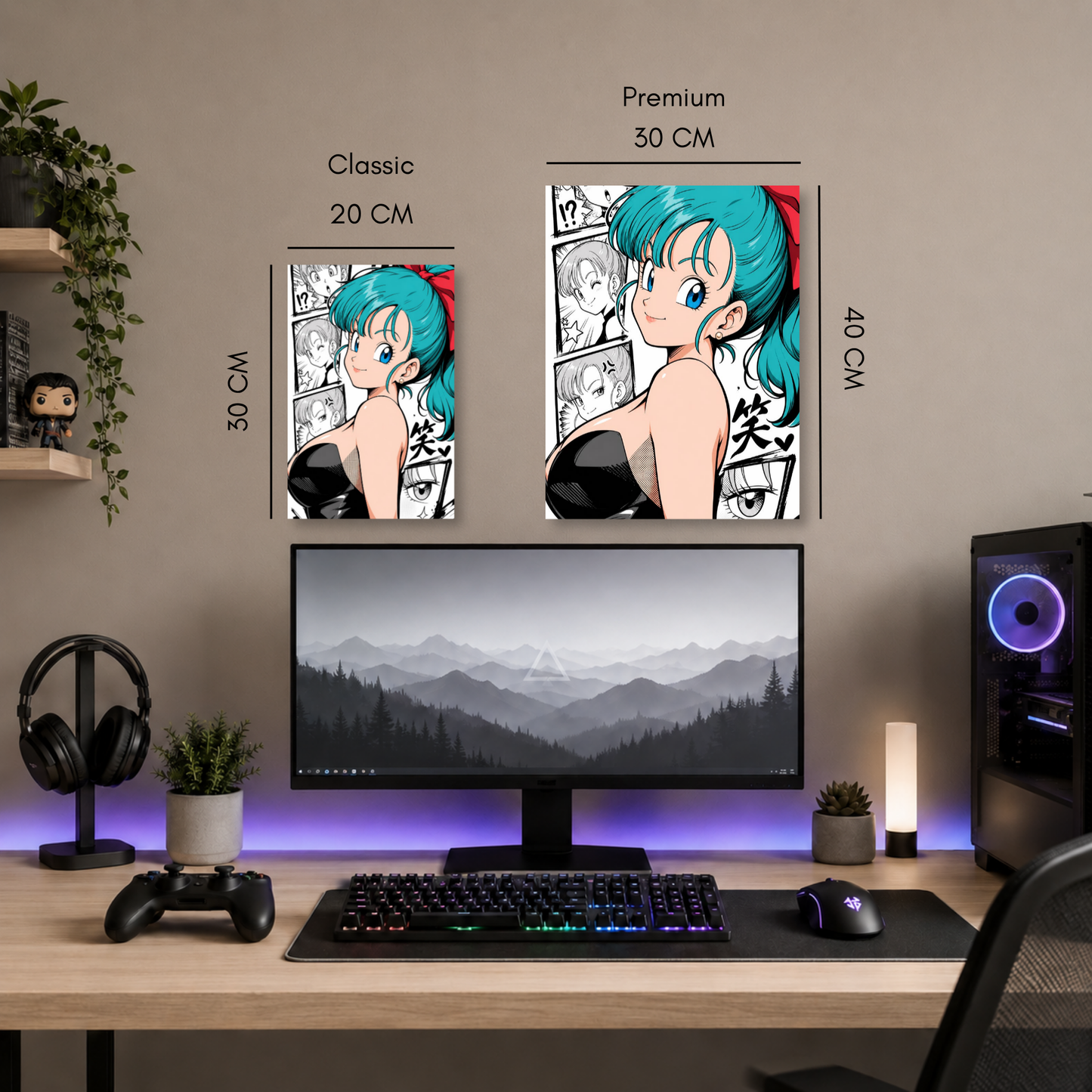 Poster Metalizado Dragon Ball Diseño 25 - Cuadro Decorativo Anime en Aluminio