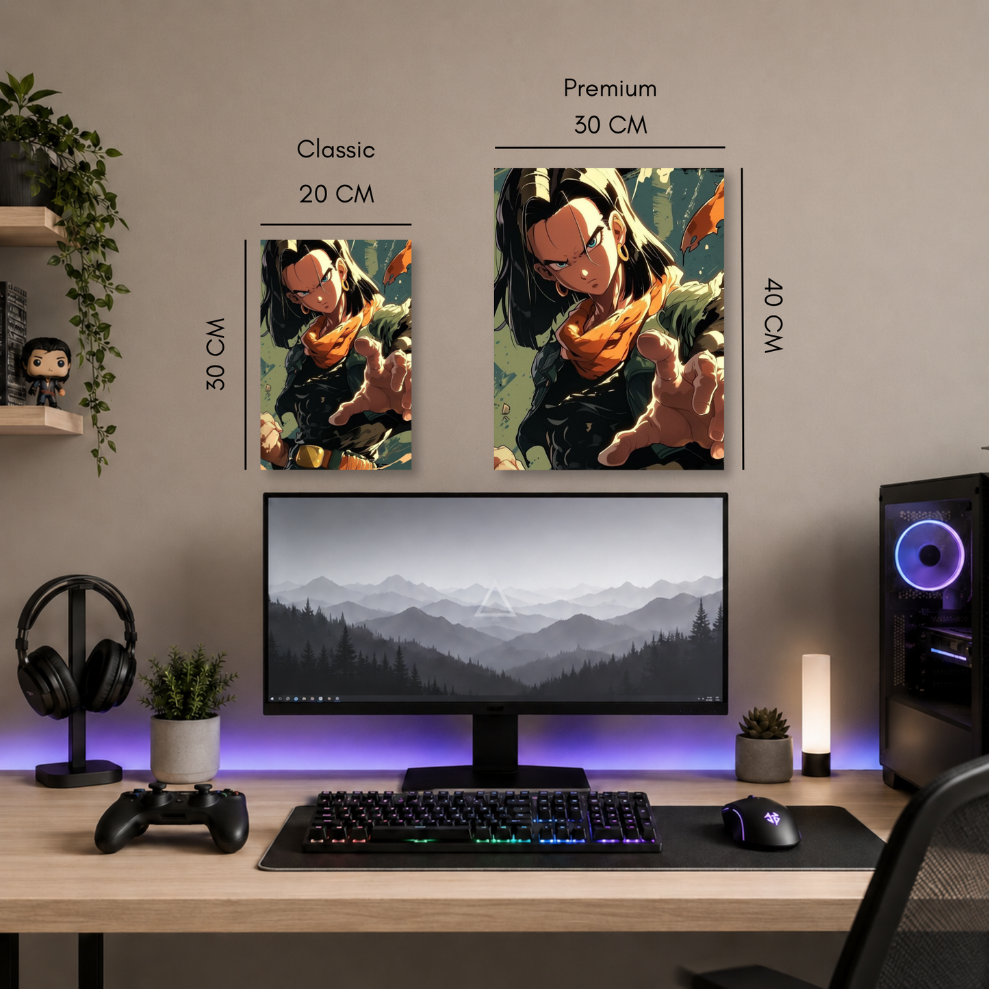 Poster Metalizado Dragon Ball Diseño 30 - Cuadro Decorativo Anime en Aluminio