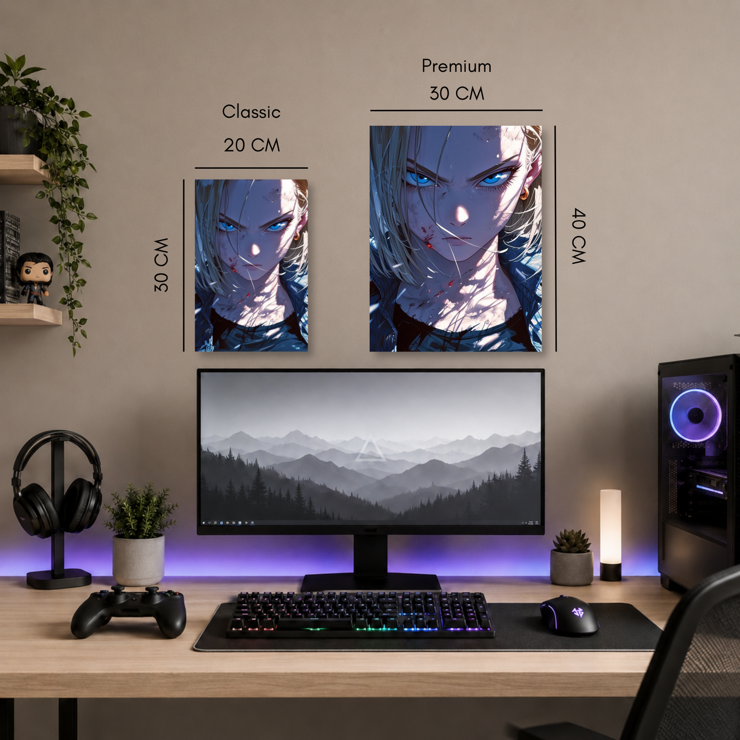 Poster Metalizado Dragon Ball Diseño 31 - Cuadro Decorativo Anime en Aluminio