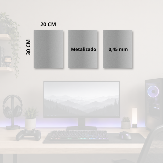 Set de 3 Posters Metalizados 30×20 cm Nueva Era del Fútbol