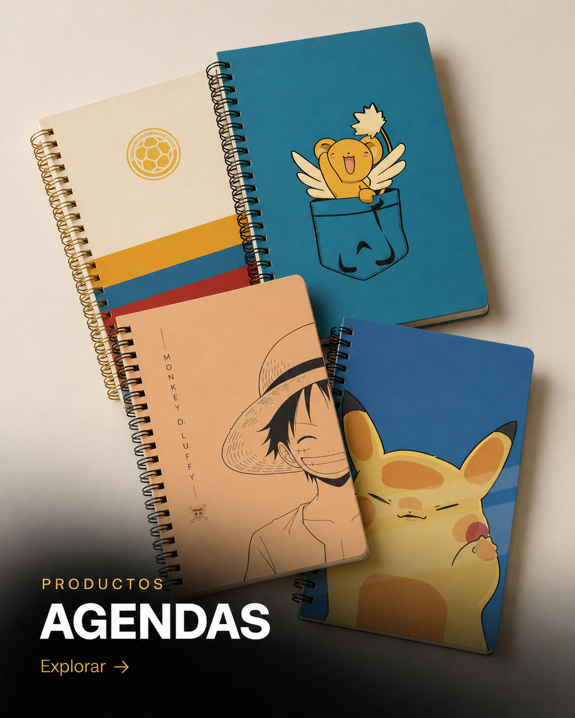 Agendas Personalizadas – Anillada y Cosida