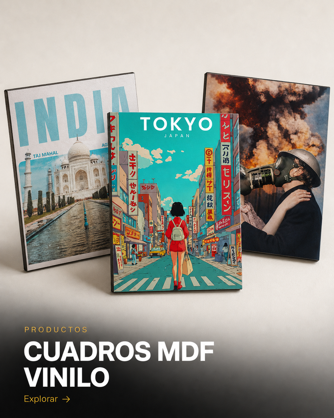 Cuadros MDF Vinilo Adhesivo Decorativos