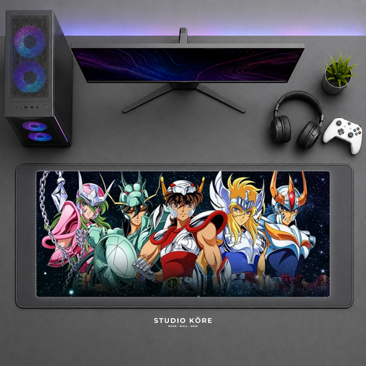 Mousepad Gamer XL Caballeros del Zodiaco Diseño 1