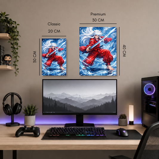 Poster Metalizado Inuyasha Diseño 1 - Cuadro Decorativo Anime en Aluminio