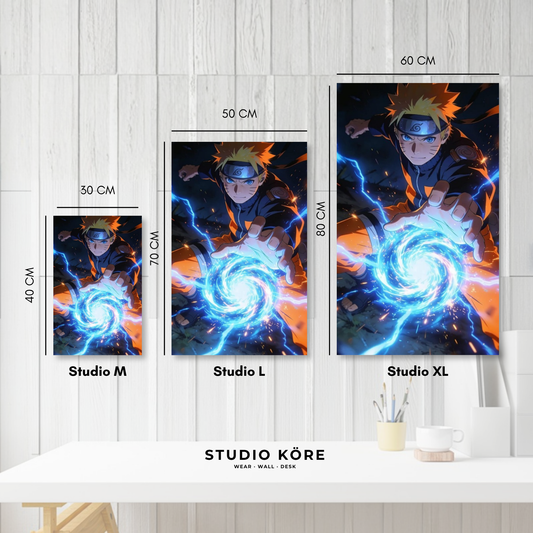 Cuadro decorativo vinilo adhesivo Naruto diseño 1