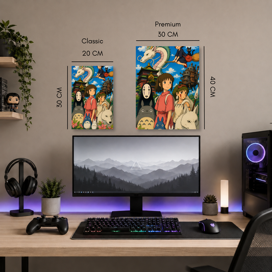 Poster Metalizado Studio Ghibli Diseño 1