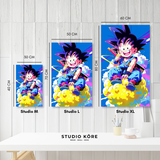 Cuadro decorativo vinilo adhesivo Dragon Ball diseño 1