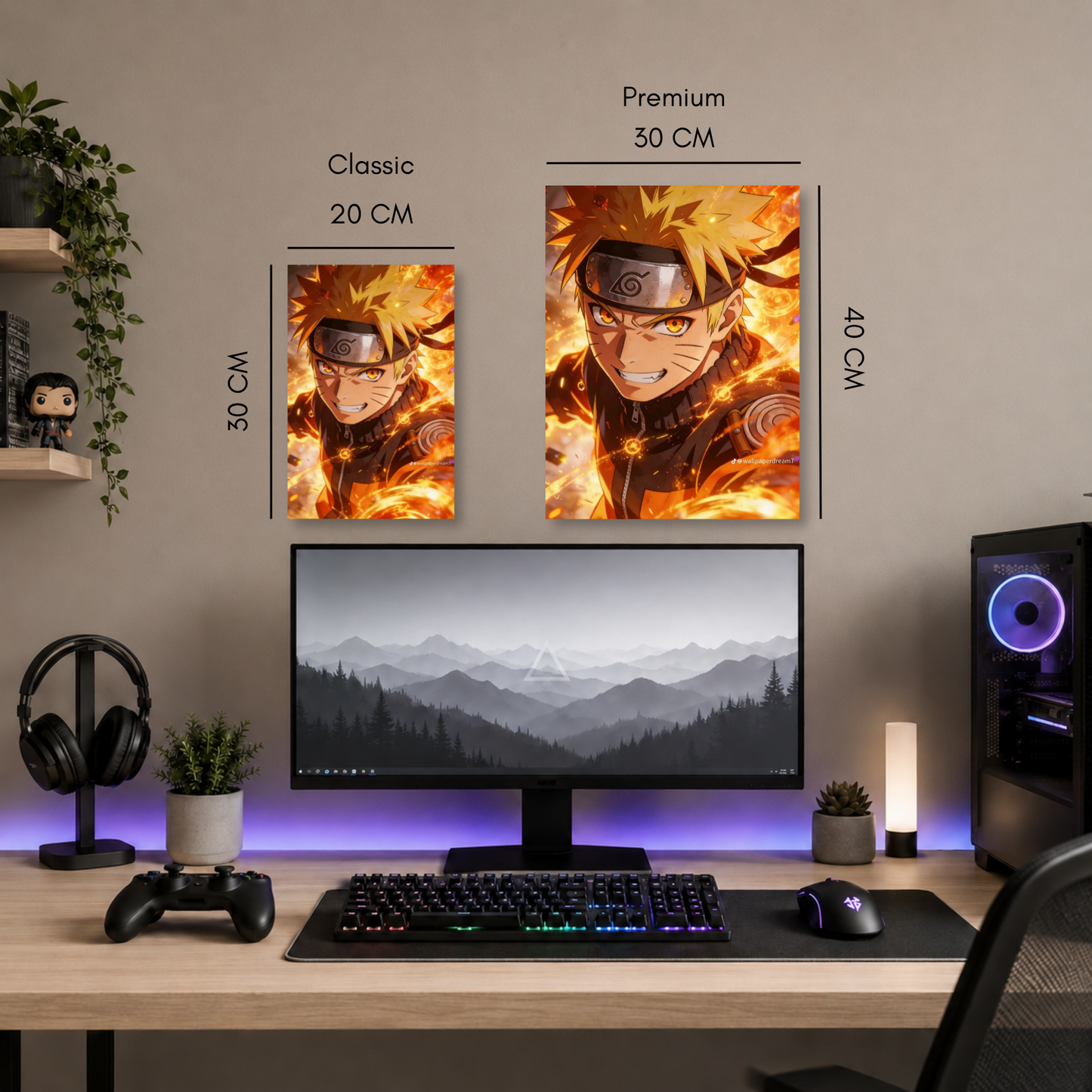 Referencia de formato: Poster Metalizado en aluminio — imprimimos TU foto o diseño, no el que se muestra aquí