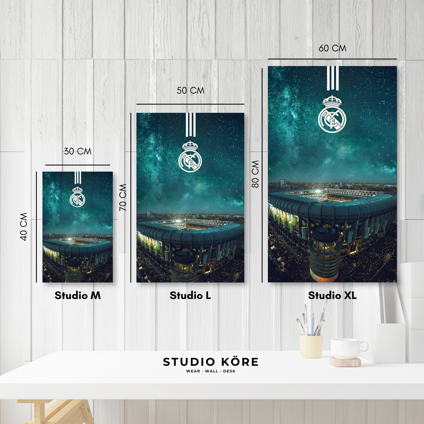 Cuadro MDF Vinilo Real Madrid FC Diseño 1