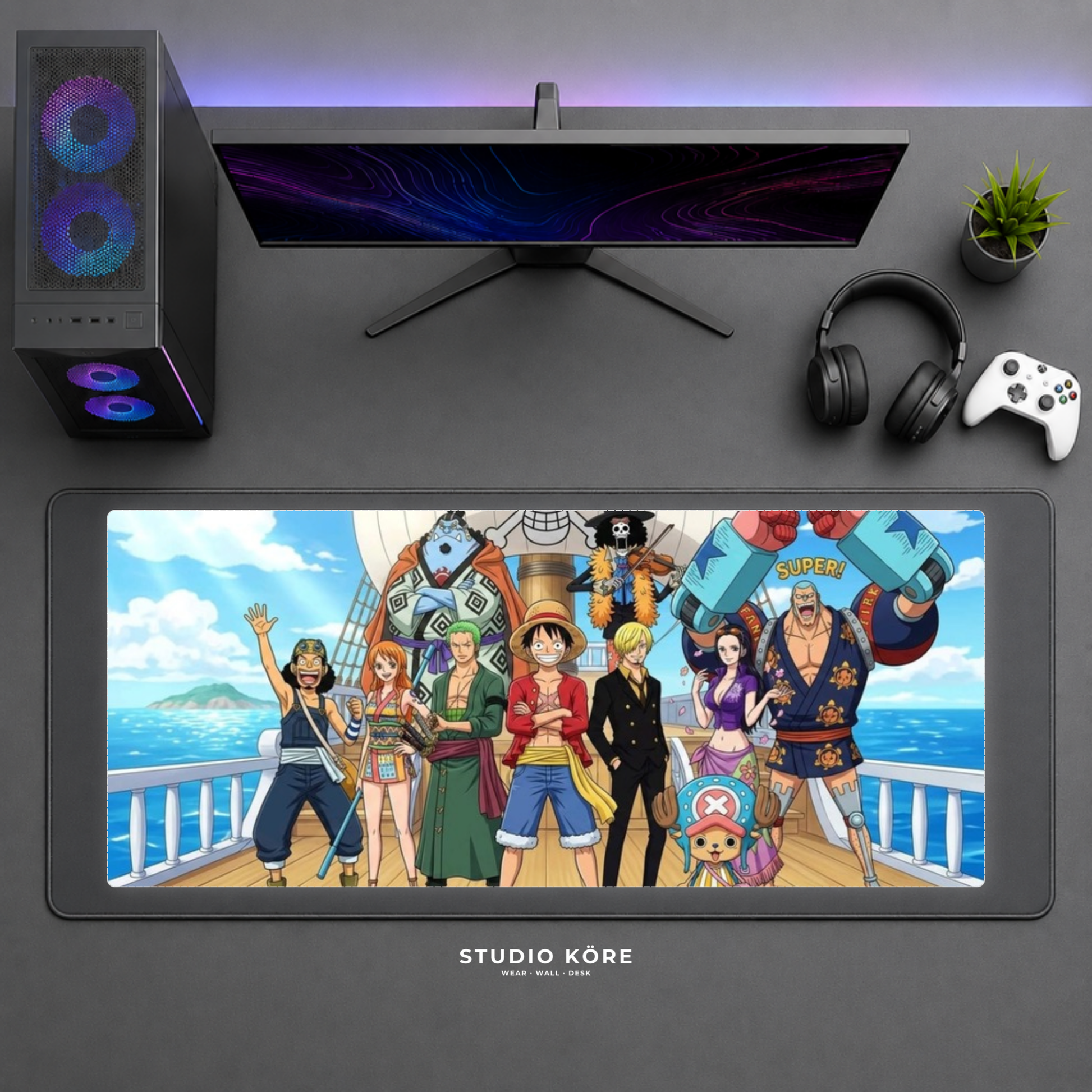 Mousepad Gamer XL One Piece diseño 1