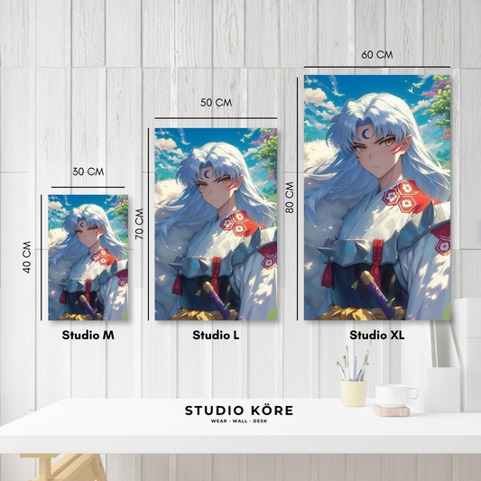 Cuadro decorativo vinilo adhesivo Inuyasha diseño 1