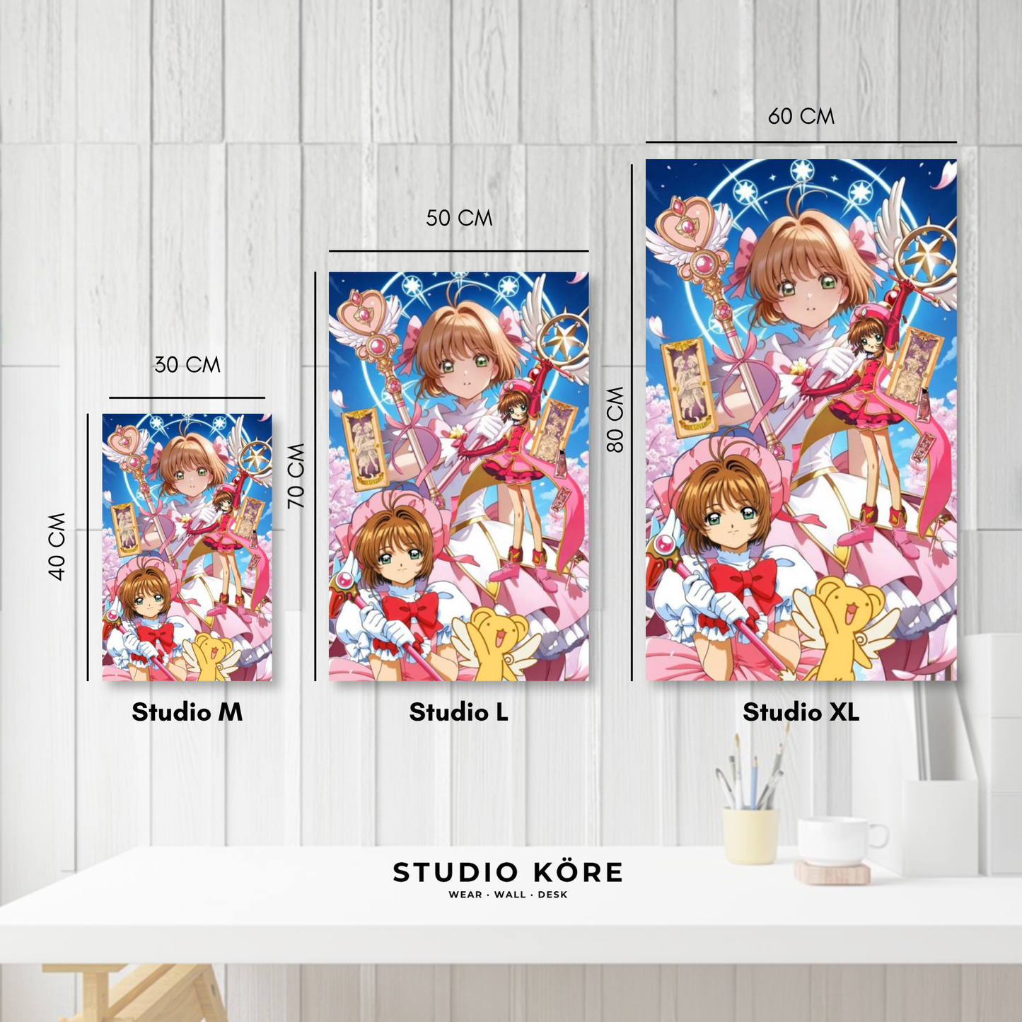 Cuadro decorativo vinilo adhesivo Cardcaptor Sakura diseño 1