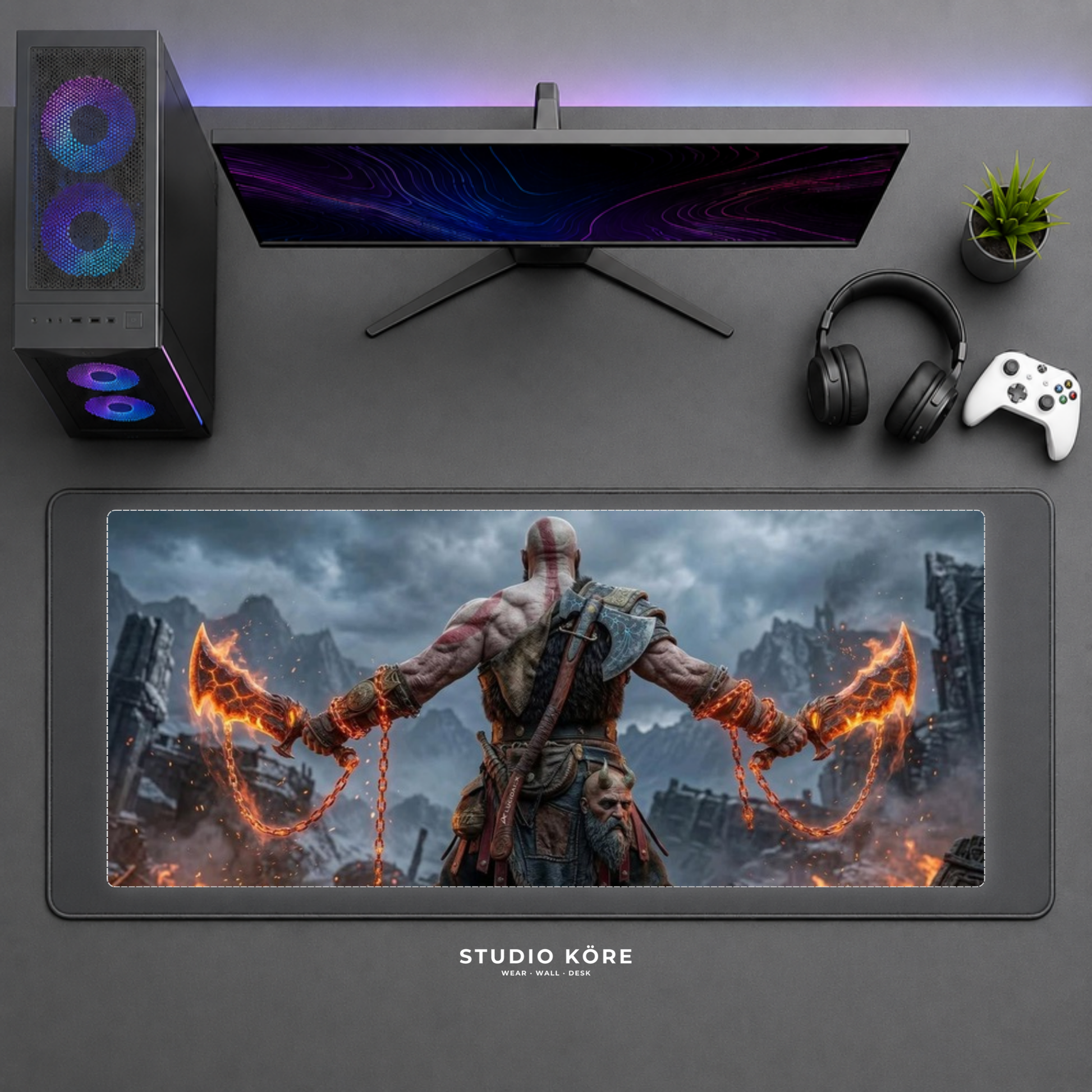 Mousepad Gamer God of War Diseño 1