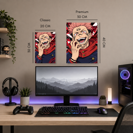 Poster Metalizado Jujutsu Kaisen Diseño 1 - Cuadro Decorativo Anime en Aluminio
