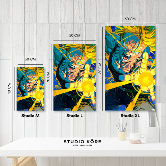 Cuadro decorativo vinilo adhesivo Dragon Ball diseño 2