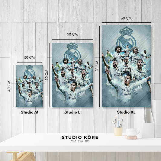 Cuadro MDF Vinilo Real Madrid FC Diseño 2