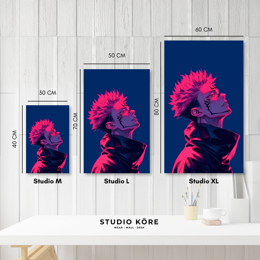 Cuadro decorativo vinilo adhesivo Jujutsu Kaisen diseño 2