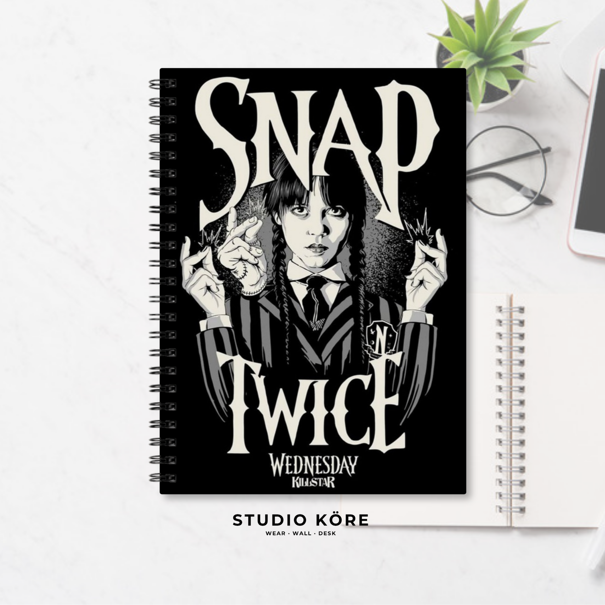 Agenda Wednesday Addams Diseño 2