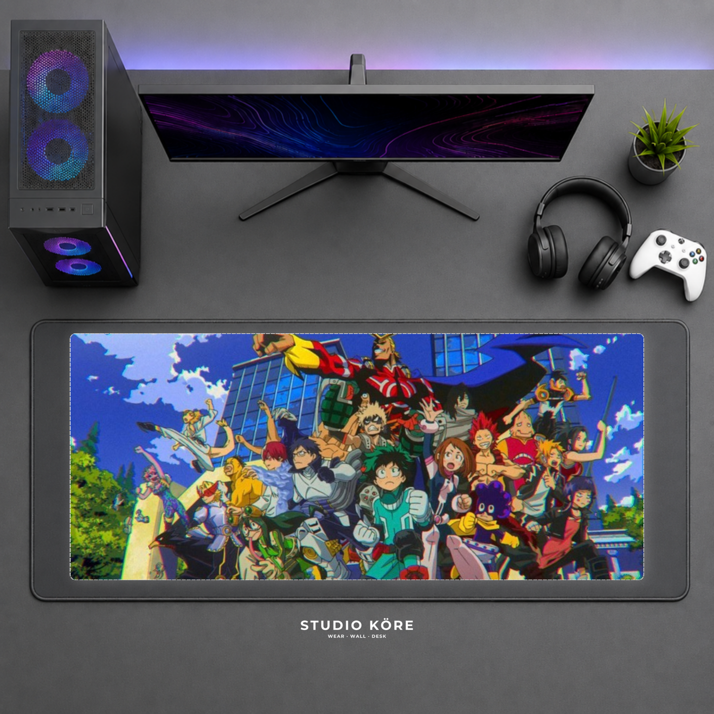 Mousepad Gamer XL My Hero Academia diseño 2