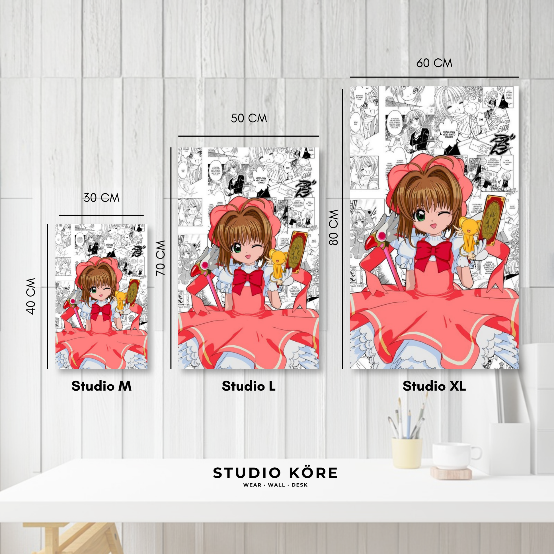 Cuadro decorativo vinilo adhesivo Cardcaptor Sakura diseño 2