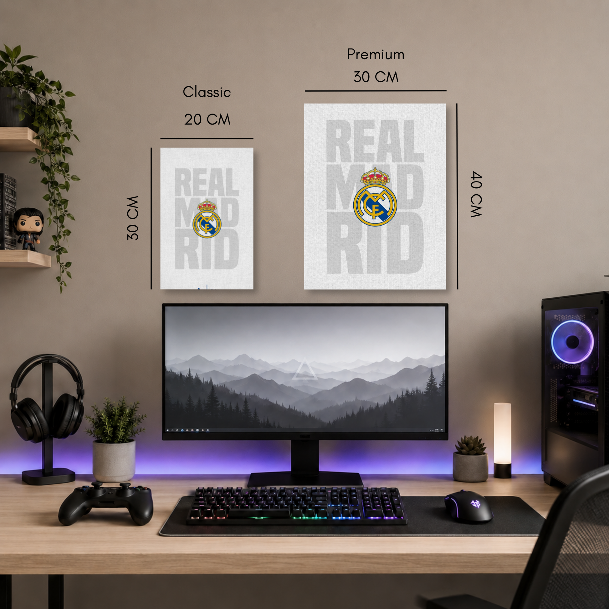 Poster Metalizado Real Madrid FC Diseño 2