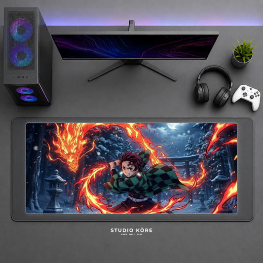 Mousepad Gamer XL Demon Slayer diseño 2