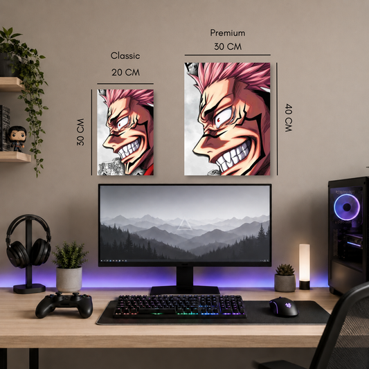 Poster Metalizado Jujutsu Kaisen Diseño 2 - Cuadro Decorativo Anime en Aluminio