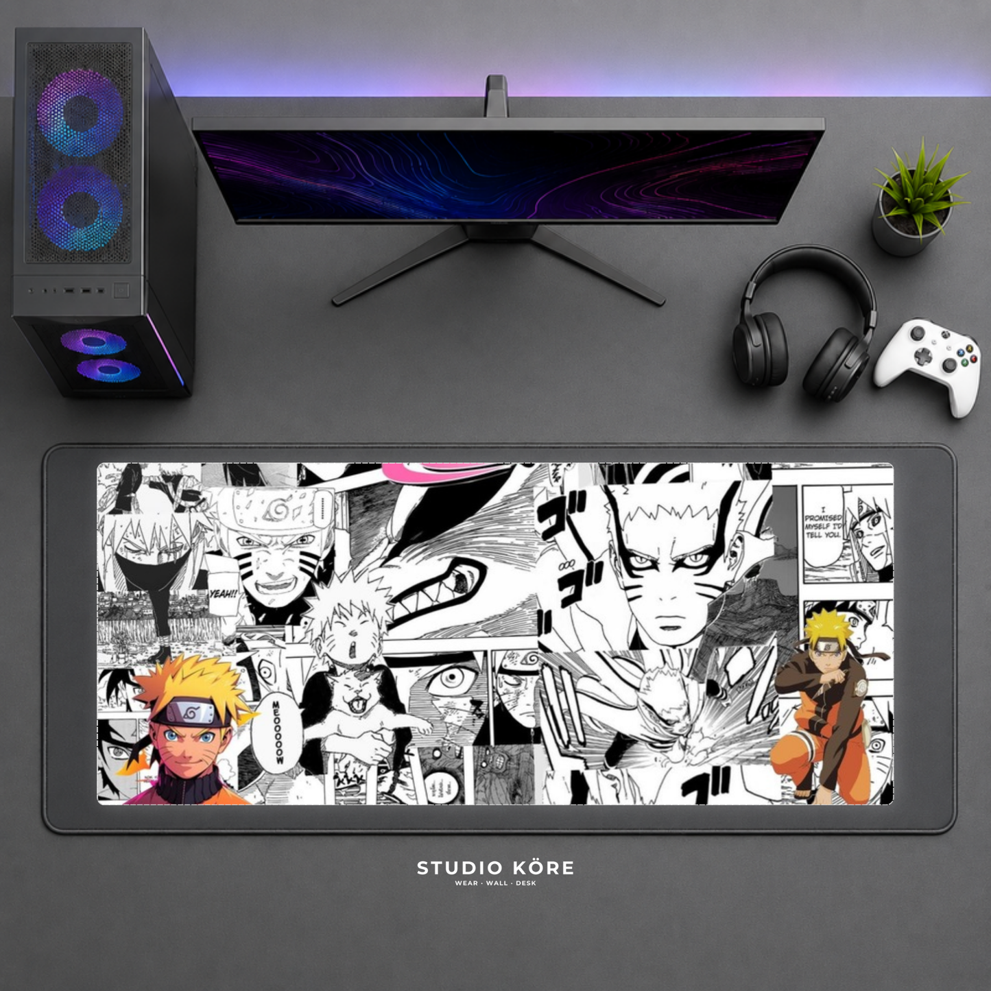 Mousepad Gamer XL Naruto diseño 2