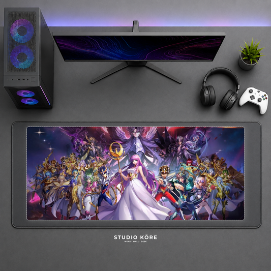 Mousepad Gamer XL Caballeros del Zodiaco Diseño 3