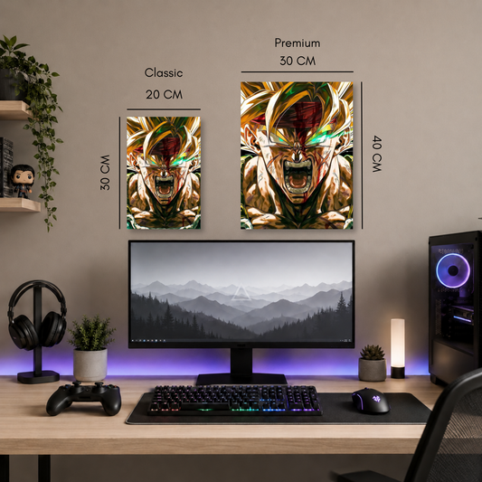 Poster Metalizado Dragon Ball Diseño 3 - Cuadro Decorativo Anime en Aluminio