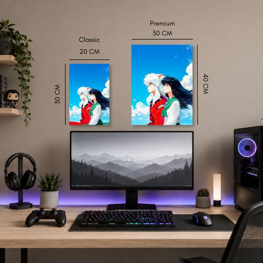 Poster Metalizado Inuyasha Diseño 3 - Cuadro Decorativo Anime en Aluminio