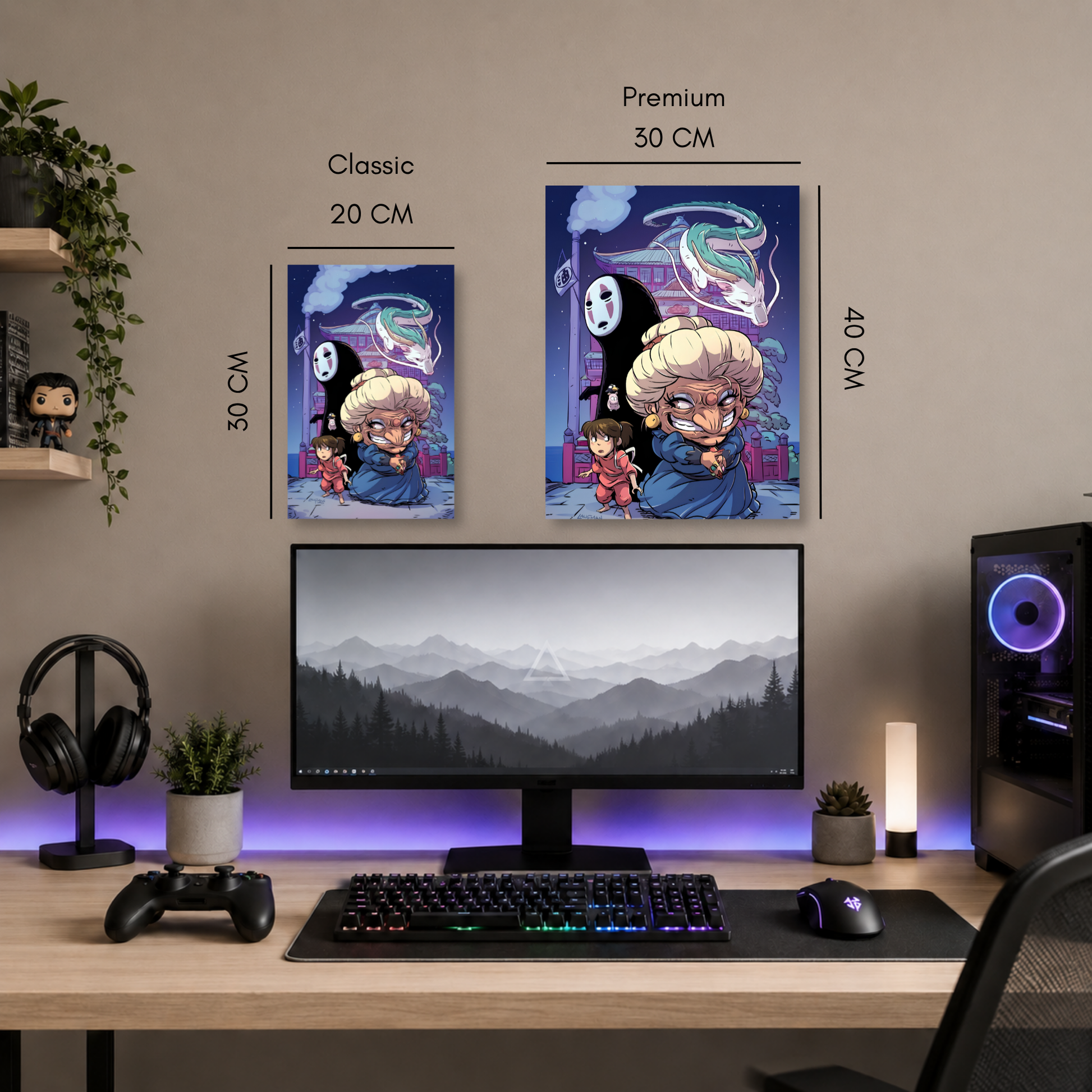 Poster Metalizado Studio Ghibli Diseño 3