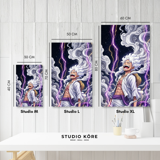 Cuadro decorativo vinilo adhesivo One Piece diseño 3
