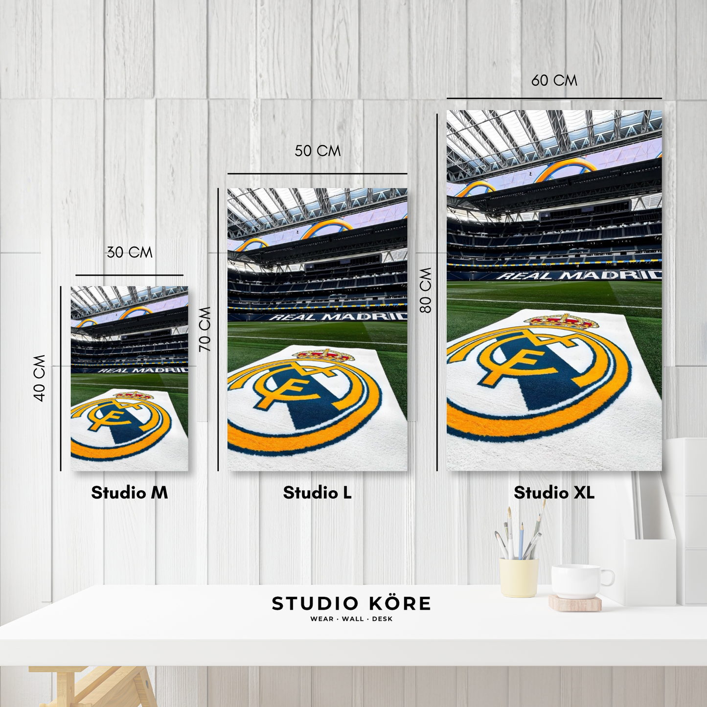 Cuadro MDF Vinilo Real Madrid FC Diseño 3