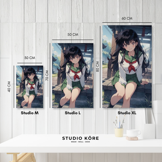 Cuadro decorativo vinilo adhesivo Inuyasha diseño 3