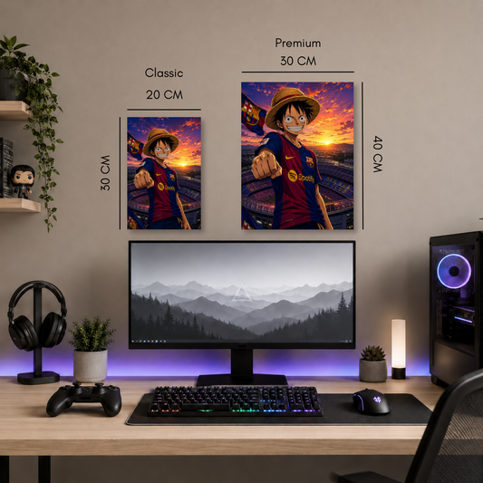 Poster Metalizado Barcelona FC Diseño 3