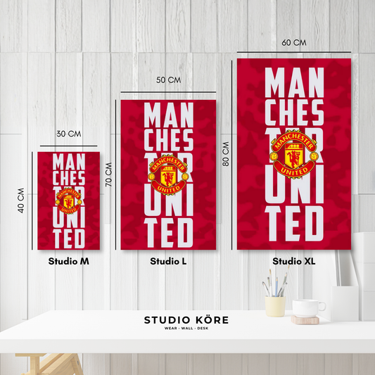 Cuadro MDF Vinilo Manchester United Diseño 3