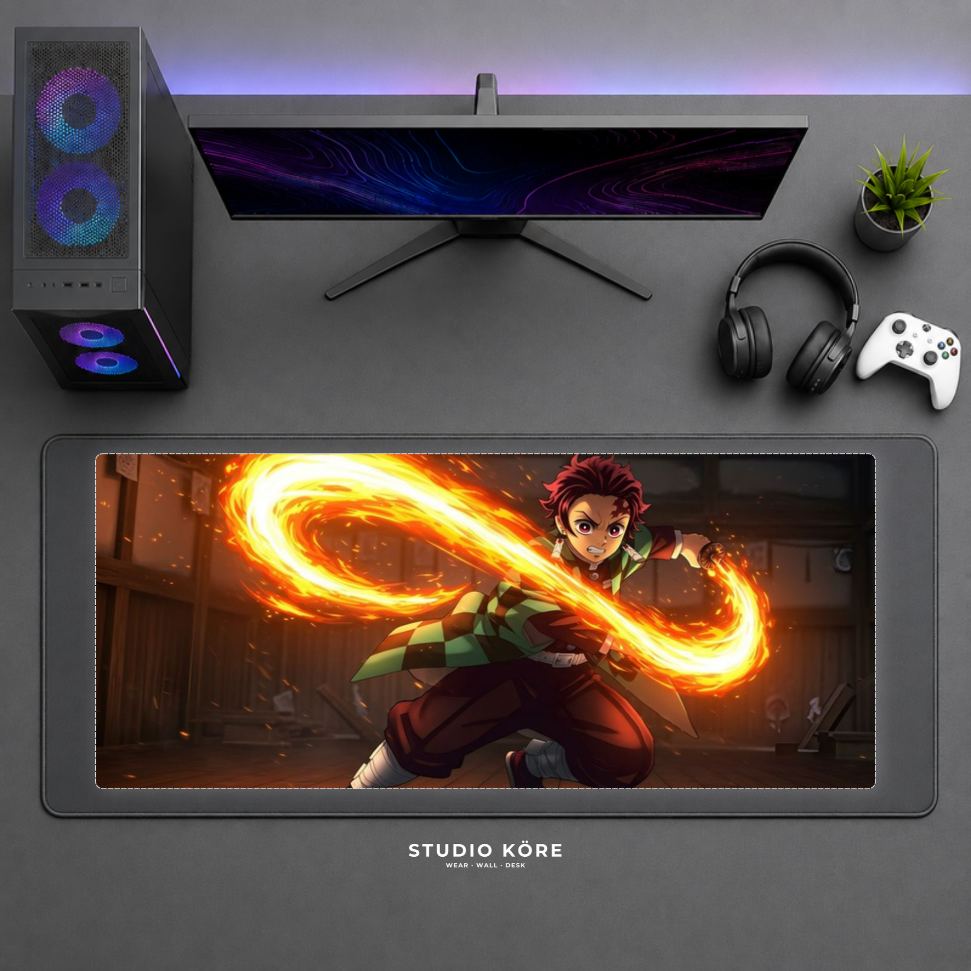 Mousepad Gamer XL Demon Slayer diseño 3