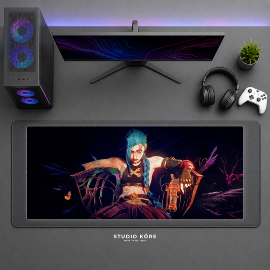 Mousepad Gamer League of Legends Arcane Diseño 3