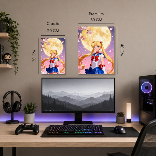 Poster Metalizado Sailor Moon Diseño 3