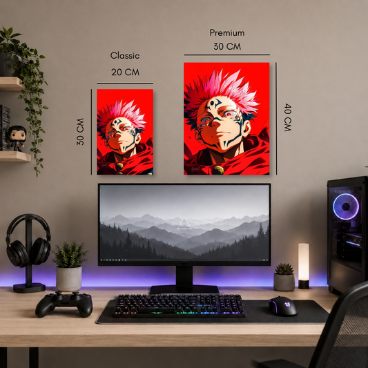 Poster Metalizado Jujutsu Kaisen Diseño 3 - Cuadro Decorativo Anime en Aluminio